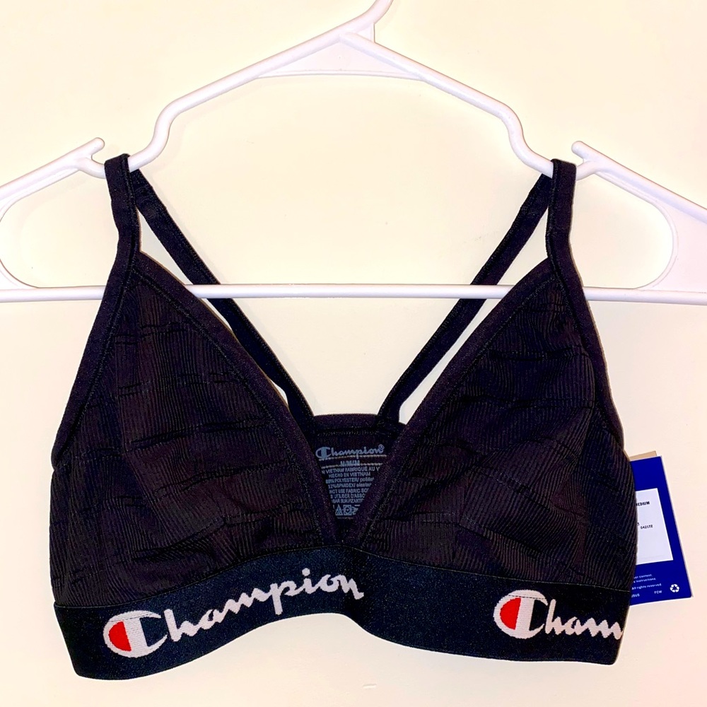 CHAMPION black bralette size M - NWT